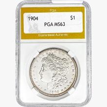 1904 Morgan Silver Dollar PGA MS63