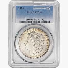 1904 Morgan Silver Dollar PCGS MS62