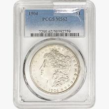 1904 Morgan Silver Dollar PCGS MS62