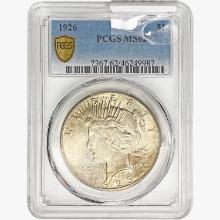 1926 Silver Peace Dollar PCGS MS62