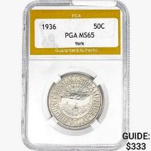 1936 York Half Dollar PGA MS65