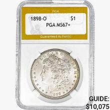 1898-O Morgan Silver Dollar PGA MS67+