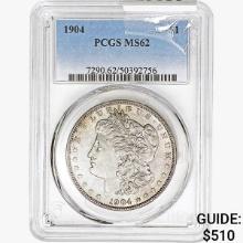 1904 Morgan Silver Dollar PCGS MS62