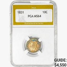 1831 Capped Bust Dime PGA MS64