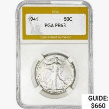 1941 Walking Liberty Half Dollar PGA PR63