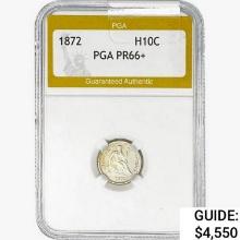 1872 Seated Liberty Half Dime PGA PR66+