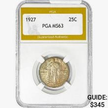 1927 Standing Liberty Quarter PGA MS63