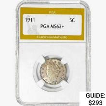 1911 Liberty Victory Nickel PGA MS63+