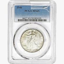 1946 Walking Liberty Half Dollar PCGS MS65