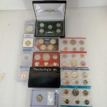 Lot Of US Proof Sets And Carded And Graded Coins PCGS, AACGS, And NGC