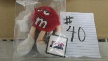 M&M plush toy, very limited edition figure only sold at M&M World Las Vegas with the tag in great sh