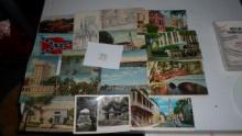 postcards, old southern postcards some are from charleston sc