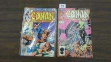 marvel comics, conan #150 60 cent cover, conan #191 75 cent cover