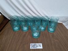 Blue Plastic Cups, 12