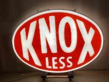 1950's Knox Les Lexan Double Sided Lighted Sign