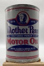 NOS Mother Penn Quart Oil Can