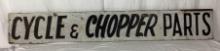 Cycle and Chopper Parts Wood Trade Sign