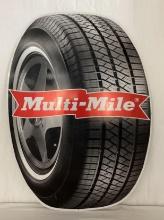 Multi-Mile Tires Metal Sign