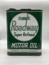 100% Pur Roadway Super Refined 2 Gallon Motor Oil Can
