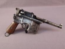 handgun: WAFFENFABRIK MAUSER Model 96, Semi-Auto Pistol, 7.63x25mm, 10 shot, 6" barrel, S#716100