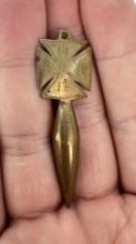 WWI WW1 Sweetheart Iron Cross Trench Art