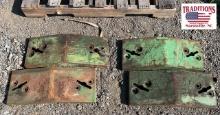 (4) John Deere Slab Weights