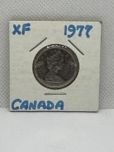Canadian 1977 25 Cent Coin