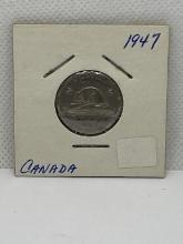 Canadian 1947 5 Cent Coin