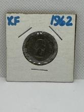 1962 Canadian 5 Cent Coin