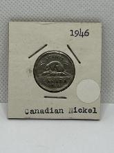 1946 Canadian 5 Cent Coin