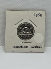 1965 Canadian 5 Cent Coin
