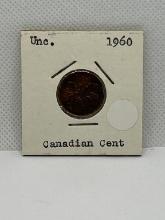 1960 Canadian 1 Cent Coin