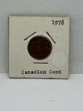 1978 Canadian 1 Cent Coin