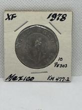 1978 MexicoDiez Pesos Coin
