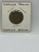 Clarkson Hospital Employee Parking Token