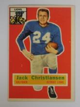 1956 TOPPS FOOTBALL #20 JACK CHRISTIANSEN DETROIT LIONS HOF SHARP NICE EYE APPEAL