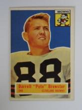 1956 TOPPS FOOTBALL #21 DARRELL PETE BREWSTER ROOKIE CARD BROWNS VERY NICE