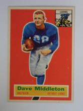1956 TOPPS FOOTBALL #68 DAVE MIDDLETON LIONS ROOKIE CARD SHARP NICE EYE APPEAL