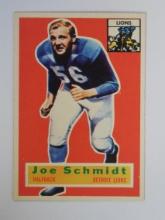 1956 TOPPS FOOTBALL #44 JOE SCHMIDT ROOKIE CARD HOF LIONS SHARP VERY NICE