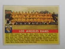 1956 TOPPS FOOTBALL #114 LOS ANGELES RAMS TEAM CARD VERY NICE