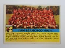 1956 TOPPS FOOTBALL #26 SAN FRANCISCO 49ERS TEAM CARD VERY NICE