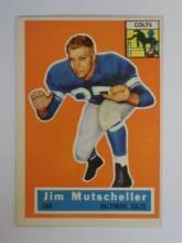 1956 TOPPS FOOTBALL #72 JIM MUTSCHELLER BALTIMORE COLTS ROOKIE CARD VERY NICE