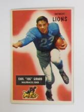 1955 BOWMAN FOOTBALL #15 EARL JUG GIRARD DETROIT LIONS VINTAGE