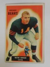 1955 BOWMAN FOOTBALL #125 WAYNE HANSEN ROOKIE CARD CHICAGO BEARS