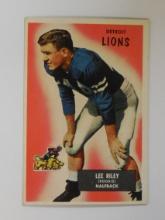 1955 BOWMAN FOOTBALL #21 LEE RILEY ROOKIE CARD DETROIT LIONS VINTAGE
