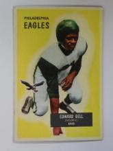 1955 BOWMAN FOOTBALL #67 EDWARD BELL ROOKIE CARD PHILADELPHIA EAGLES
