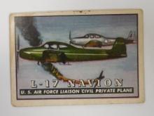 1952 TOPPS WINGS FRIEND OR FOE #21 L-17 NAVION USAF LIASON CIVILIAN PLANE