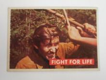 1956 TOPPS DAVEY CROCKETT SERIES 2 #30A FIGHT FOR LIFE