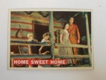 1956 TOPPS DAVEY CROCKETT SERIES 1 #24 HOME SWEET HOME