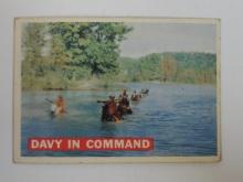 1956 TOPPS DAVEY CROCKETT SERIES 1 #6 DAVY IN COMMAND